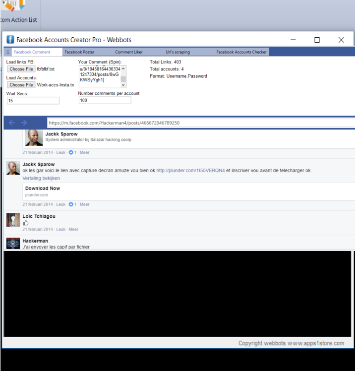 Facebook Account Creator bot